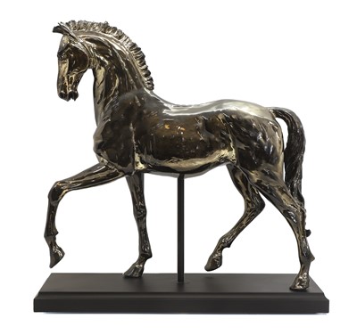 Lot 270 - A chrome model of a horse