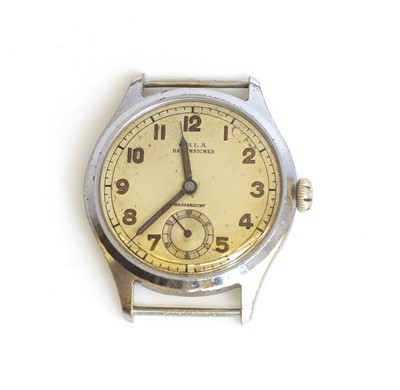 Lot 100 - A Gala, Bruchsicher WWII German military-issued mechanical watch
