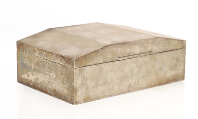 Lot 26A - A large silver cigar case
