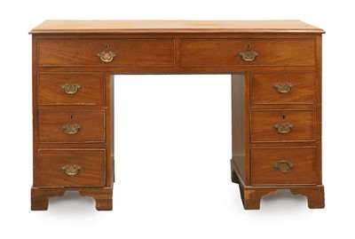 Lot 536 - A George III mahogany desk