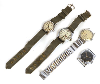 Lot 120 - Two British military issue ATP mechanical wristwatches