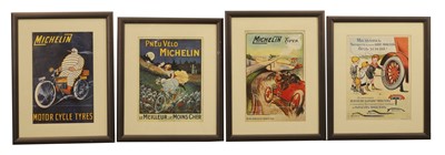 Lot 47 - A group of four framed Michelin prints