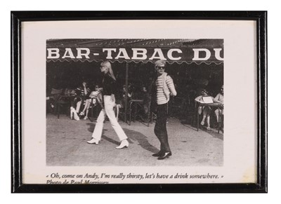 Lot 143 - Andy Warhol and Nico in Paris