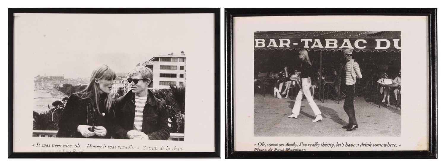 Lot 143 - Andy Warhol and Nico in Paris