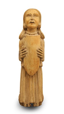 Lot 291 - A carved pine figure