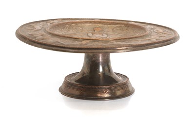Lot 22 - A silver plated tazza