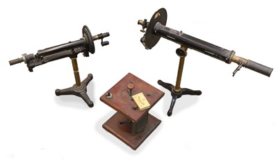Lot 202 - A pair of brass and iron Polarimeters