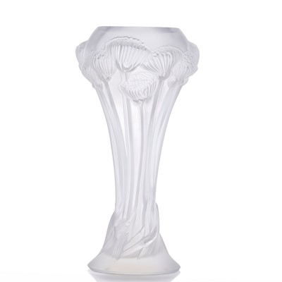 Lot 172 - A Lalique 'Button Rose' vase
