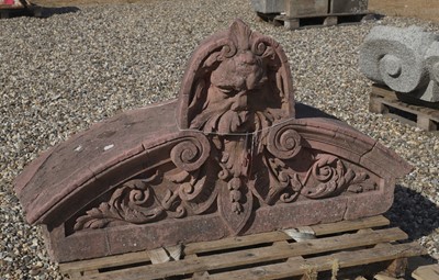 Lot 553 - A Green Man fountain head