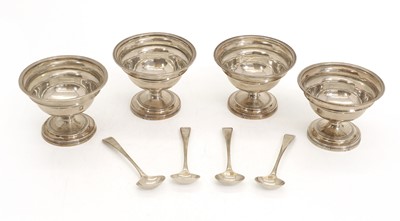 Lot 50A - A set of four silver salts