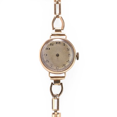 Lot 342 - A 9ct gold mechanical watch