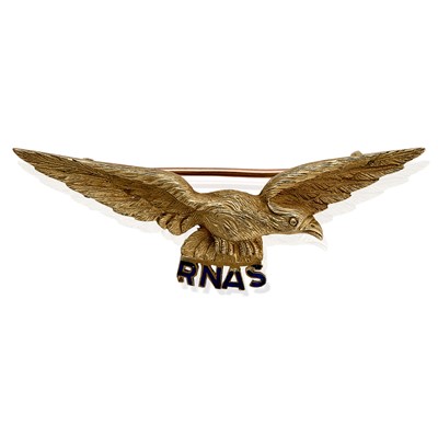 Lot 43 - An early 20th-century Royal Naval Air Service sweetheart brooch