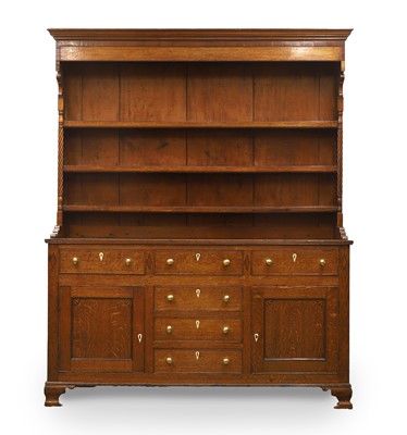 Lot 510 - An Angelsey oak kitchen dresser