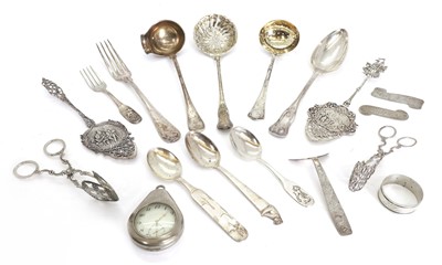Lot 5 - A collection of silver flatware