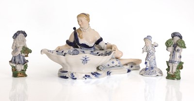 Lot 204 - A Meissen sweet meat dish figure