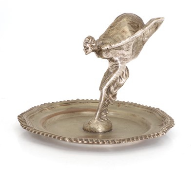 Lot 10 - A plated Rolls-Royce 'Spirit of Ecstasy' mascot