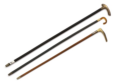 Lot 303 - Three children's walking canes