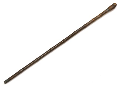 Lot 314 - A horse measuring combination walking cane