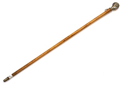 Lot 318 - A bi-colour jewelled walking cane