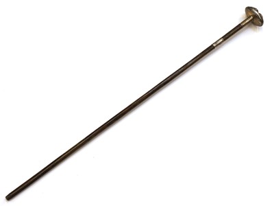 Lot 307 - A silver-mounted walking cane