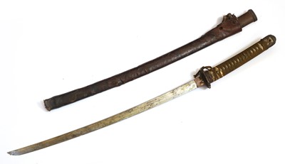Lot 392 - A Japanese katana samurai sword