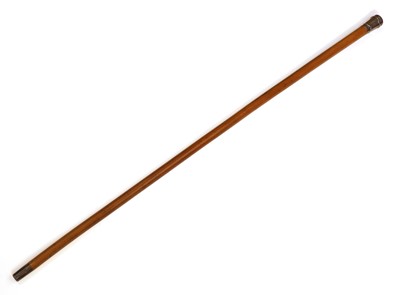 Lot 260 - A silver-mounted walking cane