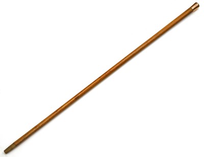 Lot 320 - A 12.5ct gold-mounted walking cane