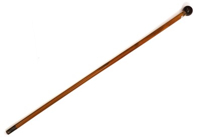 Lot 264 - An 18ct gold and faux tortoiseshell walking cane