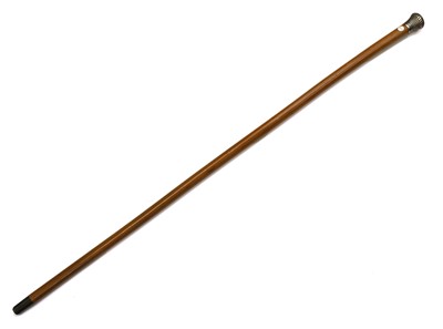 Lot 305 - A silver-mounted walking cane