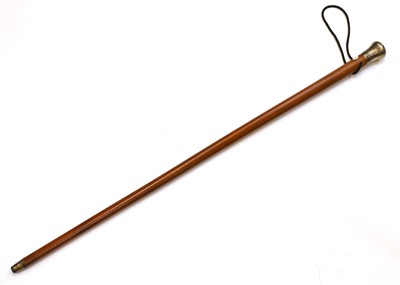 Lot 319 - A silver-gilt mounted walking cane