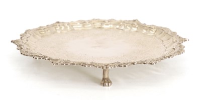 Lot 8 - A silver salver