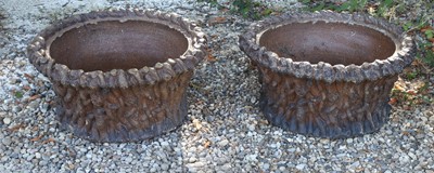 Lot 552 - A pair of naturalistic branch planters