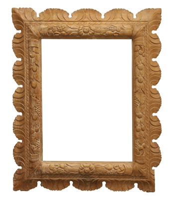 Lot 506 - A pine framed mirror