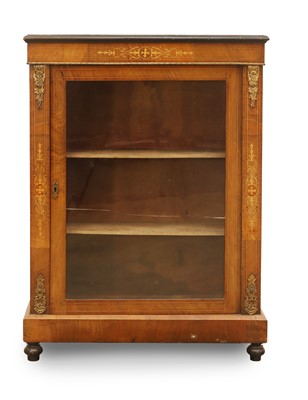 Lot 521 - A walnut pier cabinet