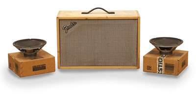 Lot 357 - A homemade 2 x 10 guitar speaker cabinet