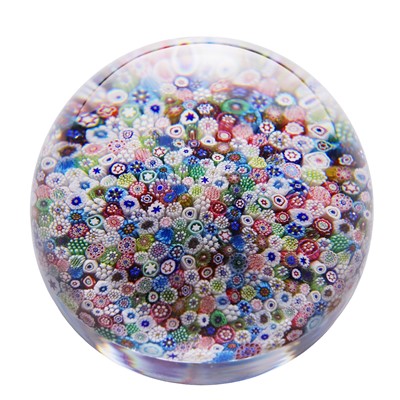 Lot 35 - A St Louis glass close-packed millefiori paperweight