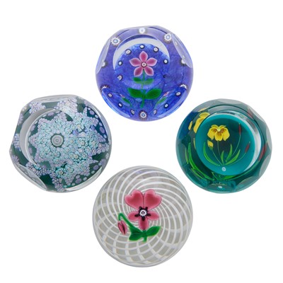 Lot 37 - A group of four glass paperweights