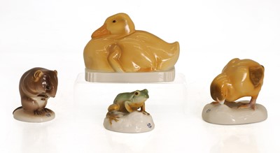 Lot 108 - A collection of Nymphenburg porcelain animals