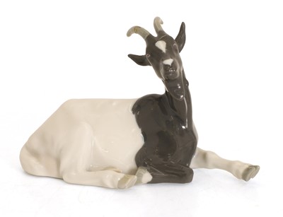 Lot 103 - A Meissen model of a goat