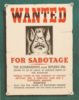 Lot A rare WWII National Savings poster