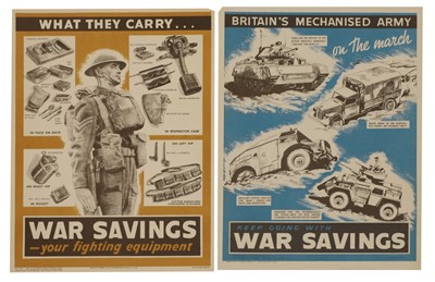 Lot 337 - Two WWII National Savings posters