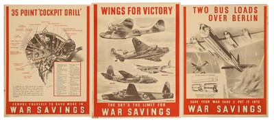 Lot 332 - Three WWII National Savings posters