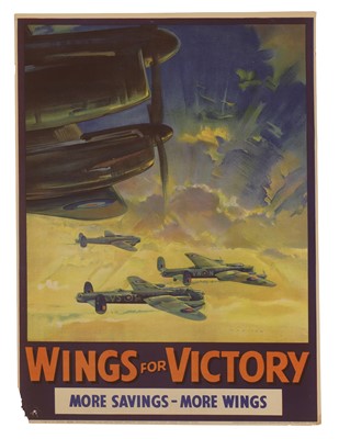Lot 342 - A WWII National Savings poster