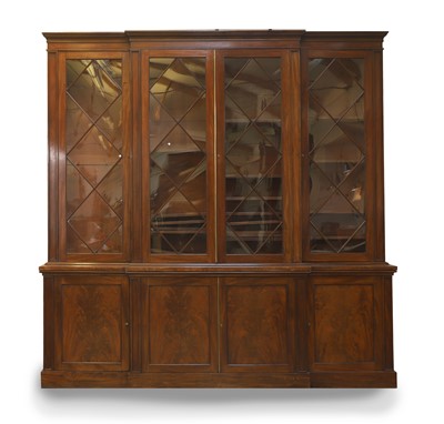 Lot 508 - A George III mahogany library bookcase