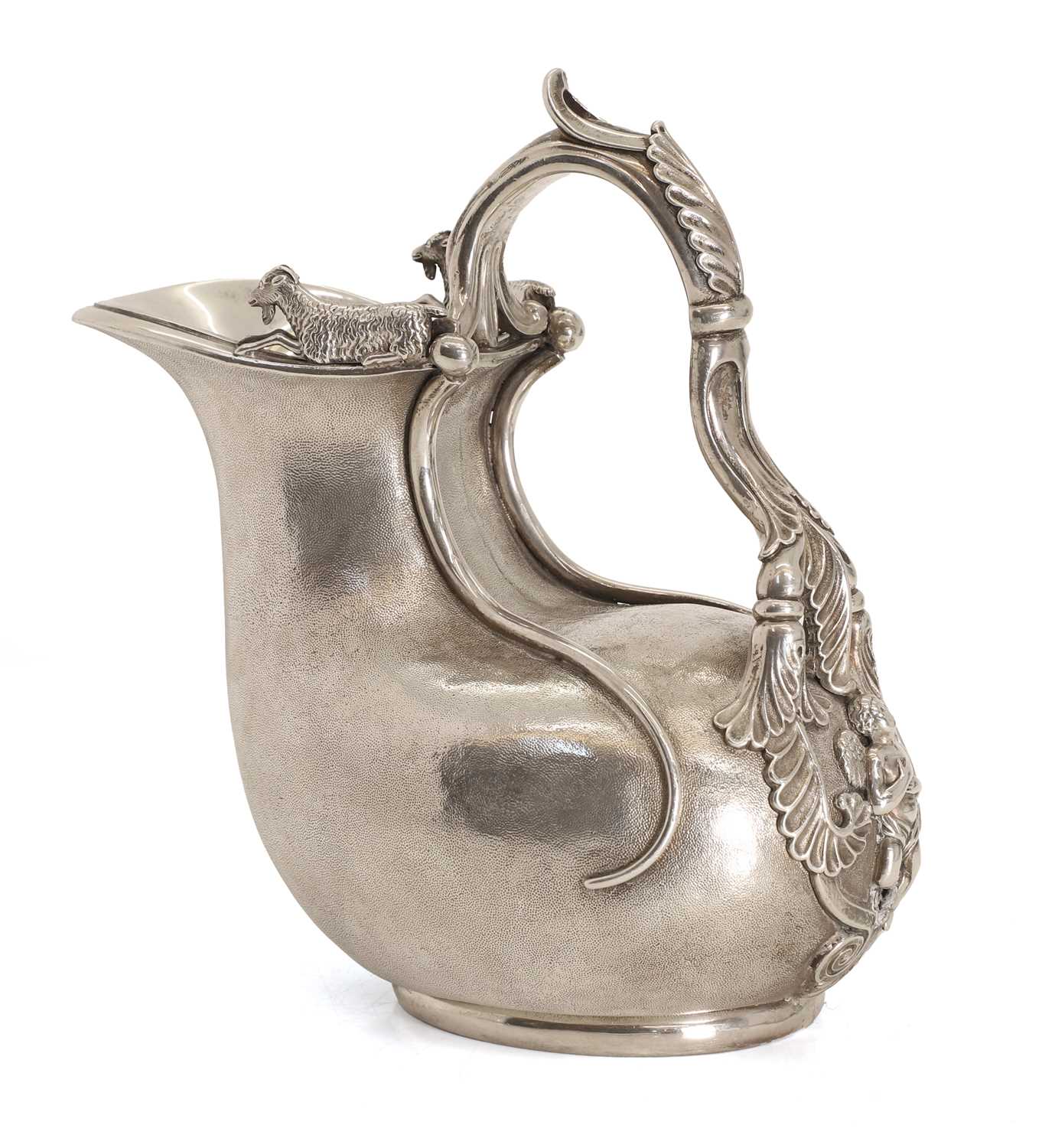 Lot 17 - An Irish silver askos pitcher