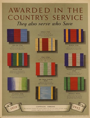 Lot 353 - A WWII National Savings poster