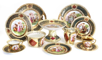 Lot 108 - A Vienna porcelain tea and coffee service