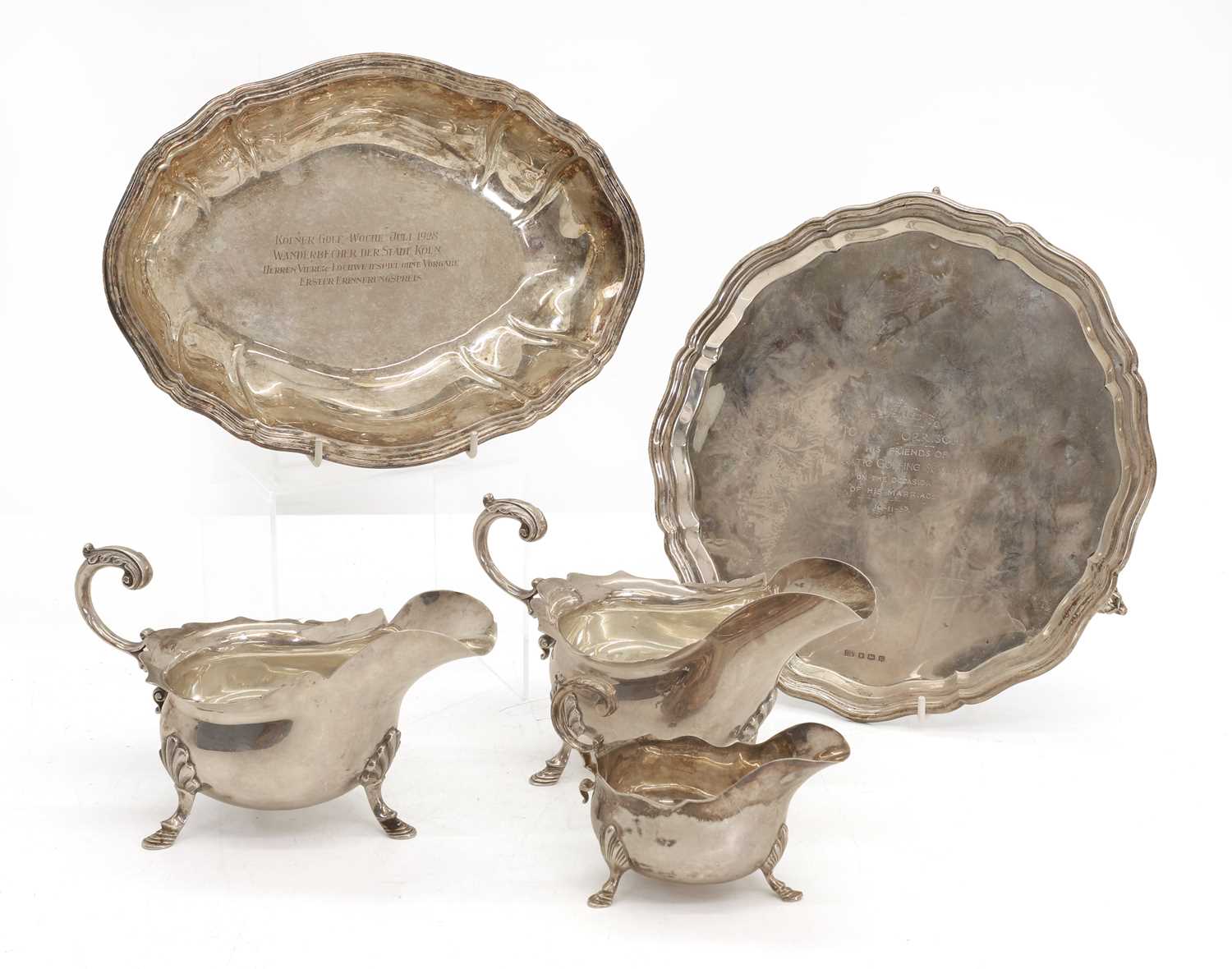 Lot 26 - A silver salver