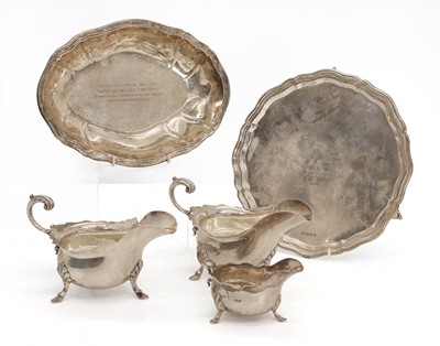 Lot 26 - A silver salver