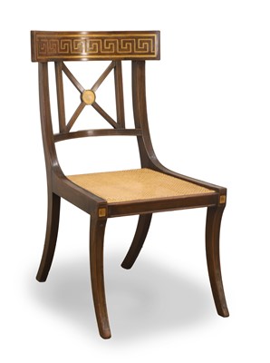 Lot 504 - A Regency style klismos chair